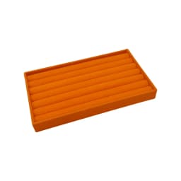 1PC, Flocking Jewelry Box Jewelry Tray, Color: Orange