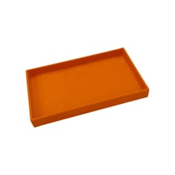 1PC, Flocking Jewelry Box Jewelry Tray, Color: Orange