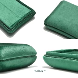 TAIMY Velvet Tassel Ring Necklace Bracelet Suede Custom Logo Travel Jewelry Box Wedding Gifts for Guests Women Storage Case