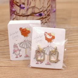 50pc/lot 5x4cm Hot Sale New Cute Girl Flower Series Stud Drop Earring Package Card Pattern Thank You /Yellow Tree Earring Tag