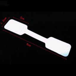 White Jewelry Sticky Necklace Stickers Display Tags Paper Price Labels Hang Size Ring Sticker