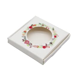 50Sets Kraft Paper Handmade Jewelry Set Packing Displays Boxes Brown Necklace And Earring Gift Boxes 6x6x1cm 6x6x1.5cm