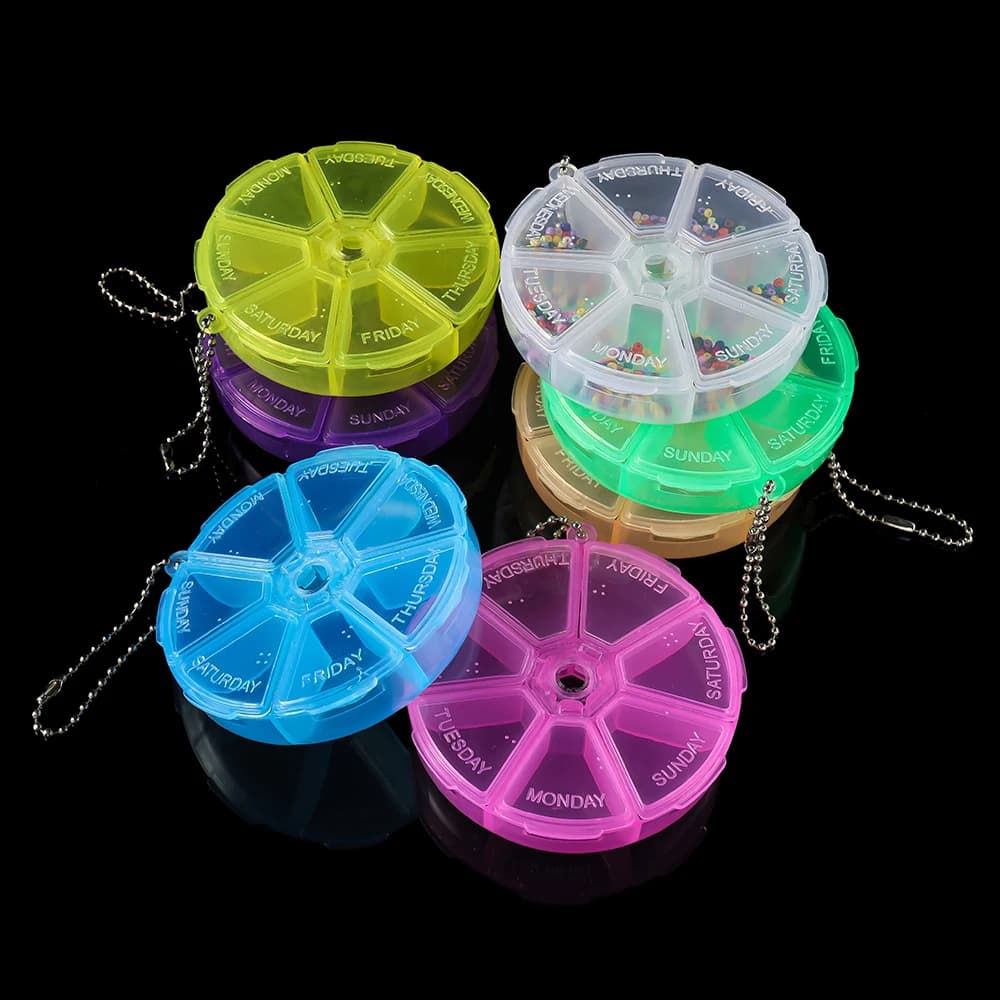 1pcs 7Grids/8Grids PP Storage Jewelry Box Detachable Plastic Storage Box for Beads Earring Pendant Jewelry Accessories Storage