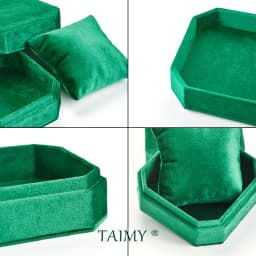 Luxury Square Velvet Custom Logo Bracelet Jewelry Watch Gift Boxes With Pillow Inner Jewellery Display Packaging Case