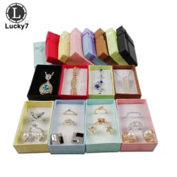 12pcs/Lot Jewelry Sets Display Box For Necklace Earrings Ring 5*8*2.5cm Packaging Shadow Box Jewelry Organizer