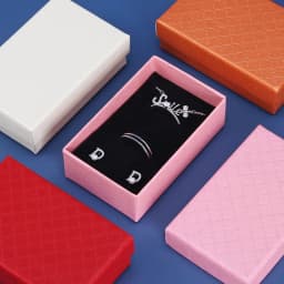 10Pcs 8x5x2.5cm Jewelry Paper Organizer Box for Rings Earrings Studs Key Necklace Packaging Gift Boxes Display with Black Sponge