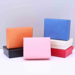 10Pcs 8x5x2.5cm Jewelry Paper Organizer Box for Rings Earrings Studs Key Necklace Packaging Gift Boxes Display with Black Sponge
