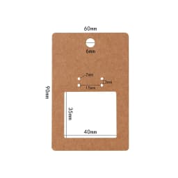50Pcs 6x9cm Hangable Earrings Jewelry Display Kraft Card With Or Without Bags Wholesale Packaging Half Frame Personalized Design