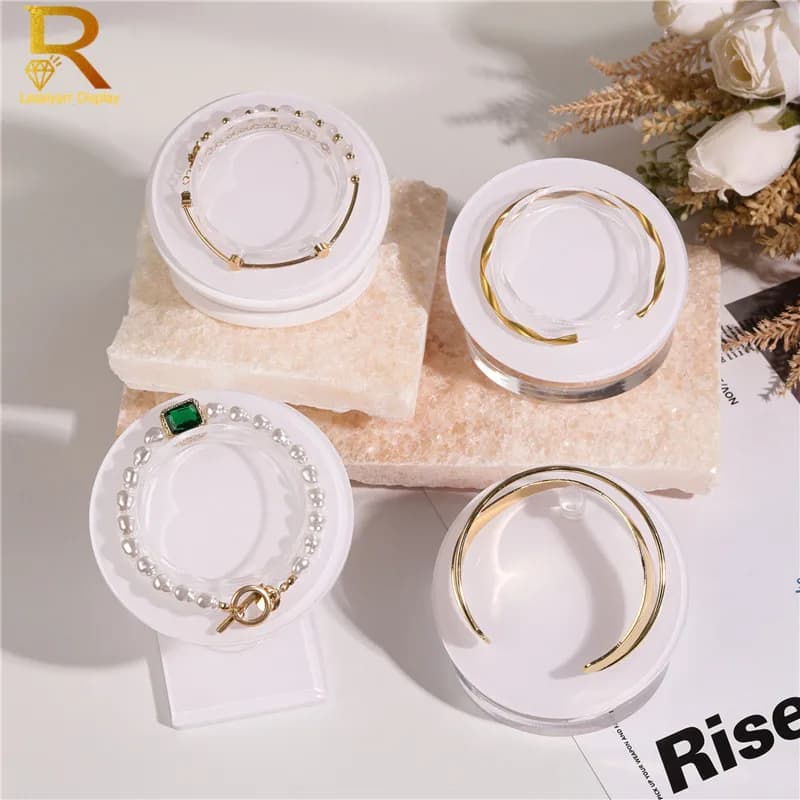Acrylic Transperant Bracelet Jewelry Display Stand Bangle Organizer Holder Rack Acrylic Bracelet Jewelery Collar Stand