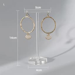 Fashion Style Clear Acrylic Earrings Display Holder Acrylic Jewelry Display Holder T Shape Stud Earrings Drop Earrings Showcase
