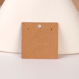 50/100pc 7x7cm Paper Cardboard Necklaces Display Card for Earrings Wholesale Jewelry Packaging Business Hangable Bags Supplier