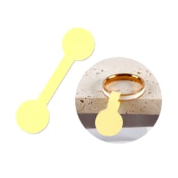 100/200PCS Round Price Tag for Jewelry Bracelet Earring Necklace Display Stand Card Packaging Sticker Self Adhesive Blank Label