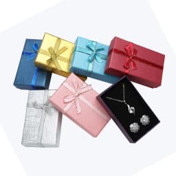 Jewelry Organizer Gift Box 5*8Cm Jewelry Sets Display Travel Accessories Necklace Earrings Ring Case Paper Box for Jewellery
