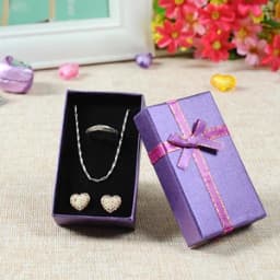 Jewelry Organizer Gift Box 5*8Cm Jewelry Sets Display Travel Accessories Necklace Earrings Ring Case Paper Box for Jewellery