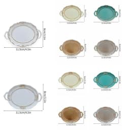New Nordic Decorative Jewelry Plate Retro Earrings Storage Tray Mini resin Jewelry Dish Necklace Earrings Jewelry Display Tray
