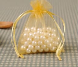100pcs/lot 10x15 11x16 13x18 15x20cm Drawable Organza Bag Wedding Christmas Gift Bags Jewelry Packaging Organza Bags & Pouches