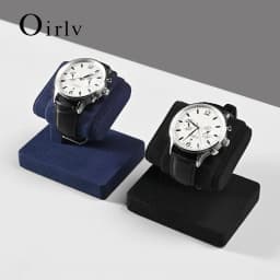 Oirlv Wrist Watch Display Stand Microfiber Watch Storage Rack Necklace Bracelet Organizer Rack Bangle Watch Holder Showcase Rack