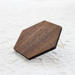 Wooden Jewelry Display Walnut Jewelry Display Stand Earrings Ear Stud Holder Organize Jewelry Packaging Box Card Case