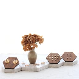 Wooden Jewelry Display Walnut Jewelry Display Stand Earrings Ear Stud Holder Organize Jewelry Packaging Box Card Case