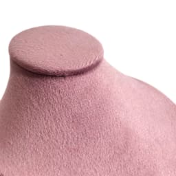 Mini Pink Velvet Jewelry Display Stand 12cm Necklace Pendant Stand Portrait Neck Model Standing Mannequin for Jewelry Showroom