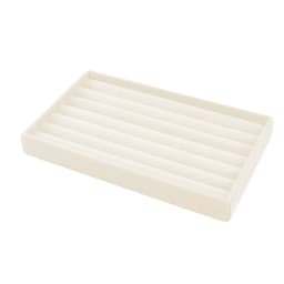 1PC, Flocking Jewelry Box Jewelry Tray, Color: Beige