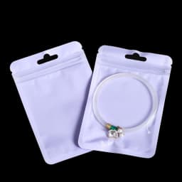 50pcs/lot Reusable Plastic Zip Lock Bags Transparent Purple color Sealing Bag for DIY Jewelry Retail Display Wrap Packaging Bag