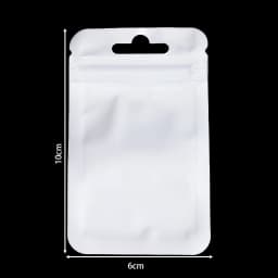 50pcs/lot Reusable Plastic Zip Lock Bags Transparent Purple color Sealing Bag for DIY Jewelry Retail Display Wrap Packaging Bag