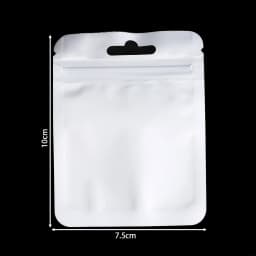 50pcs/lot Reusable Plastic Zip Lock Bags Transparent Purple color Sealing Bag for DIY Jewelry Retail Display Wrap Packaging Bag