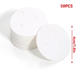50/100Pcs/ lot Cardboard Earring Display Cards Blank Kraft Paper Jewelry Hanging Tags for Earring Ear Studs Selling Packaging