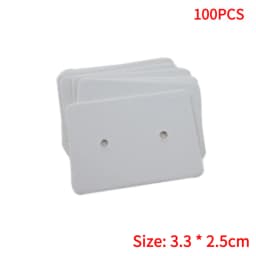50/100Pcs/ lot Cardboard Earring Display Cards Blank Kraft Paper Jewelry Hanging Tags for Earring Ear Studs Selling Packaging