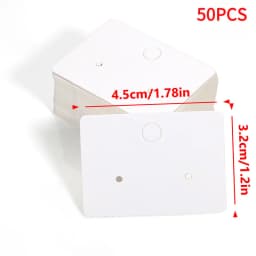 50/100Pcs/ lot Cardboard Earring Display Cards Blank Kraft Paper Jewelry Hanging Tags for Earring Ear Studs Selling Packaging