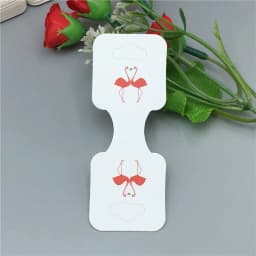 24pcs/lot Kraft Folding Tag Grey Marble Fashion Jewelry Necklace display Card Handmade Chain/Pendant Packaging Card