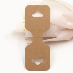 24pcs/lot Kraft Folding Tag Grey Marble Fashion Jewelry Necklace display Card Handmade Chain/Pendant Packaging Card