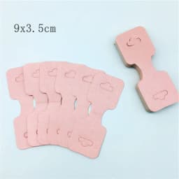 24pcs/lot Kraft Folding Tag Grey Marble Fashion Jewelry Necklace display Card Handmade Chain/Pendant Packaging Card