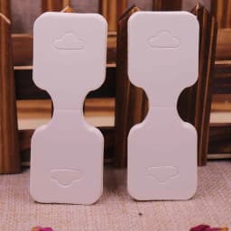 New 50pcs/lot 3.5*9cm New Necklace Card Pendant/Hair Clicp DIY Necklace Card Custom Logo Jewelry Card 300gsm Paper Cardboard
