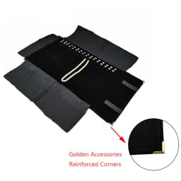 Necklace Storage Bag Jewelry Nylon Roll Organizer Bag Velvet Bracelet Carrying Display Holder Jewelry Business Pouch