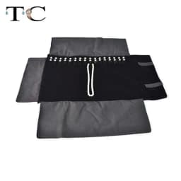 Necklace Storage Bag Jewelry Nylon Roll Organizer Bag Velvet Bracelet Carrying Display Holder Jewelry Business Pouch