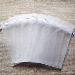 100pcs/Lot Wedding Party White Organza Gift Bags Bag 7x9 9x12 10x15 13x18 15x20 17x23 20x30 30x40cm Jewelry Packaging Bags Pouch