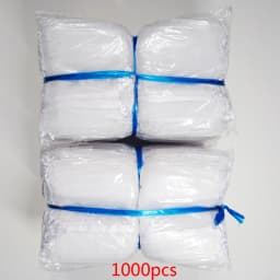 100pcs/Lot Wedding Party White Organza Gift Bags Bag 7x9 9x12 10x15 13x18 15x20 17x23 20x30 30x40cm Jewelry Packaging Bags Pouch