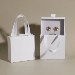 Portable Jewelry Packaging Box Earrings Necklace Ring Pendant Storage Organizer Case Wedding Gift Box Paper Drawer Jewelry Box