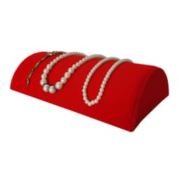 Velvet Jewelry Organizer Display Stand Window Counter Semicircle Shape Bracelet Storage Plate Necklace Pendant Quality Organizer