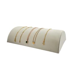Velvet Jewelry Organizer Display Stand Window Counter Semicircle Shape Bracelet Storage Plate Necklace Pendant Quality Organizer