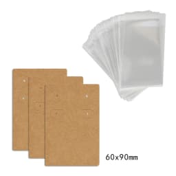 50Pcs 6x9cm Necklace Earring Jewelry Display Paper Card With Or Without Bags Wholesale Packaging Personalized Customized Service