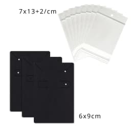 50Pcs 6x9cm Necklace Earring Jewelry Display Paper Card With Or Without Bags Wholesale Packaging Personalized Customized Service