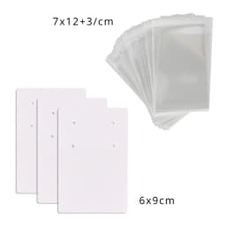 50Pcs 6x9cm Necklace Earring Jewelry Display Paper Card With Or Without Bags Wholesale Packaging Personalized Customized Service