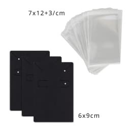 50Pcs 6x9cm Necklace Earring Jewelry Display Paper Card With Or Without Bags Wholesale Packaging Personalized Customized Service