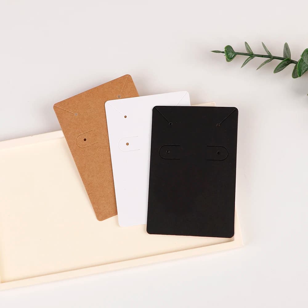 50Pcs 6x9cm Necklace Earring Jewelry Display Paper Card With Or Without Bags Wholesale Packaging Personalized Customized Service