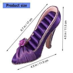 Elegant High Heel Jewelry Organizers Display Stand Fabric Texture for Earrings Necklaces Rings and Accessories