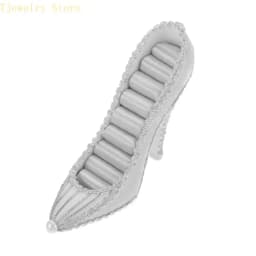 Elegant High Heel Jewelry Organizers Display Stand Fabric Texture for Earrings Necklaces Rings and Accessories