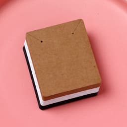50PCS 6x7cm Blank Necklace Display Cards For Jewelry Earrings Holder Cardboard Small Businesses Packaging Supplies Wholesale